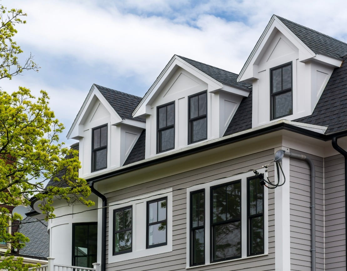 A home with vinyl siding